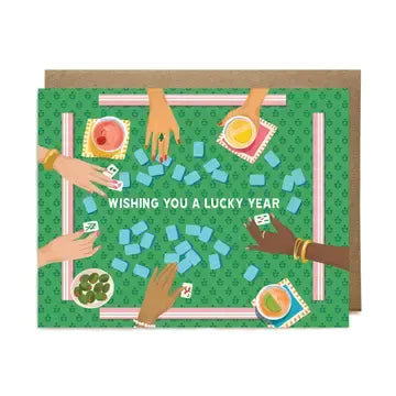Lucky Year Mahjong Card