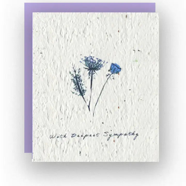 With Deepest Sympathy Wildflower Seed Card