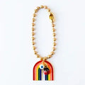 Rainbow Bag Charm - Red