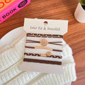 Hair Tie Bracelets- Coffee