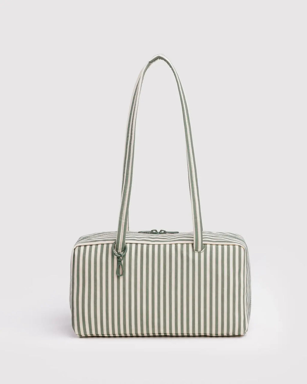 Nylon Bowler Bag- Sage Stripe