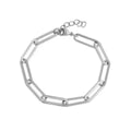 Long Paperclip Bracelet- Stainless