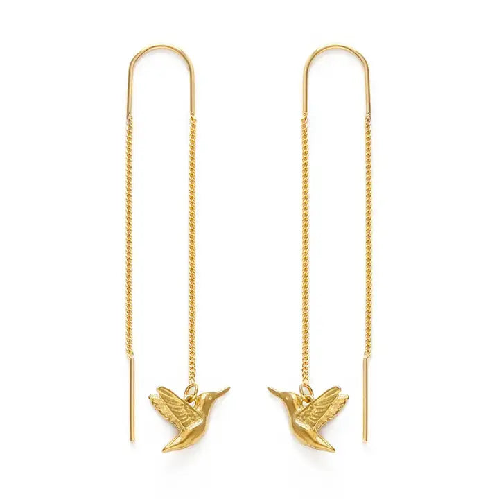 Hummingbird Threader Earrings