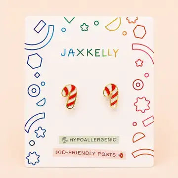 Kids Earrings: Candy Canes