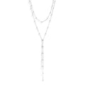 Stainless Satellite Layered Lariat Necklace