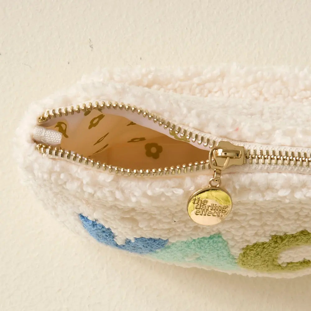 Cream Teddy Pouch - Vacay