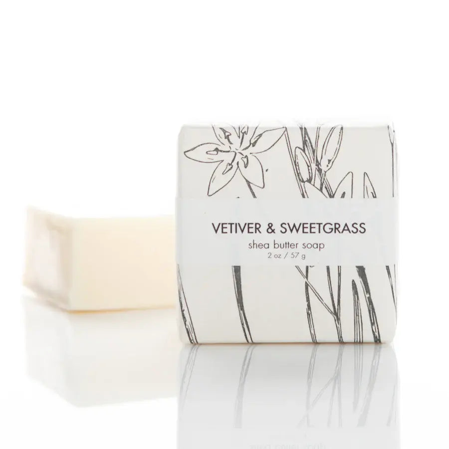 Petite Shea Butter Soap: Vertiver & Sweet Grass