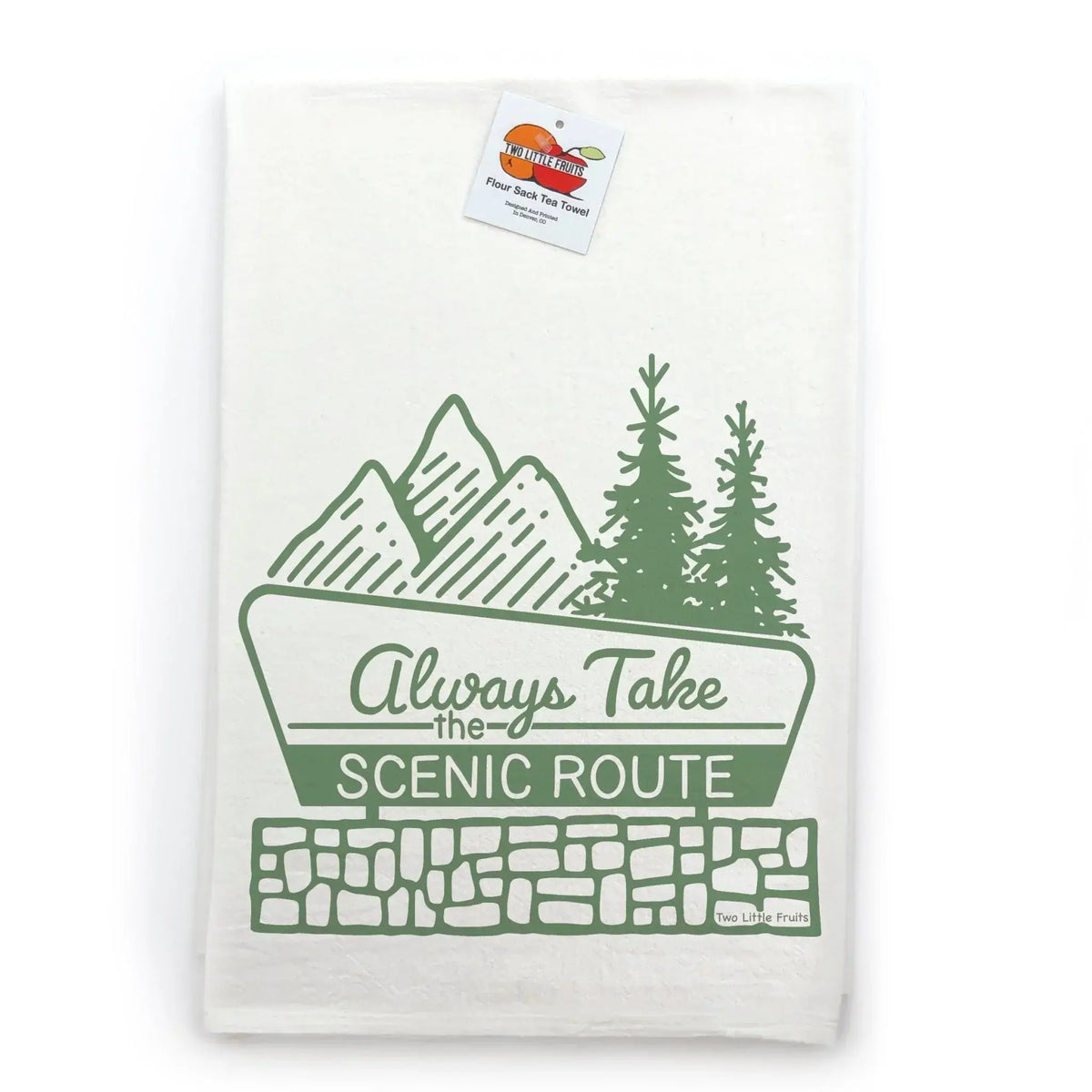 Always Take The Scenic Route Tea Towel