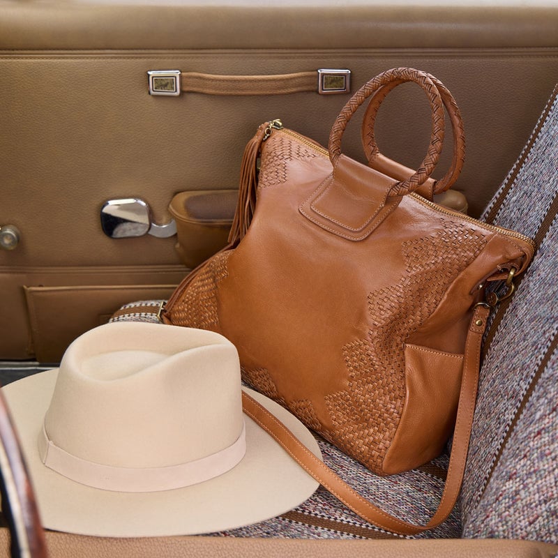 Sheila Large Satchel- Harvest Wheat