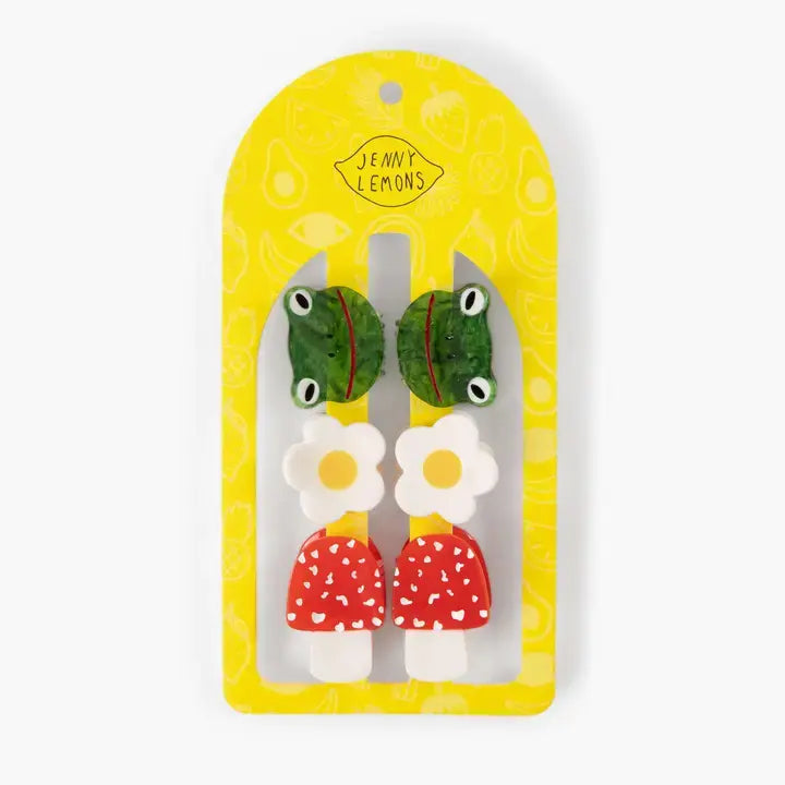 Micro Cottage Core Hair Claw Set