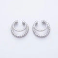 Double Band Ear Cuff- Silver