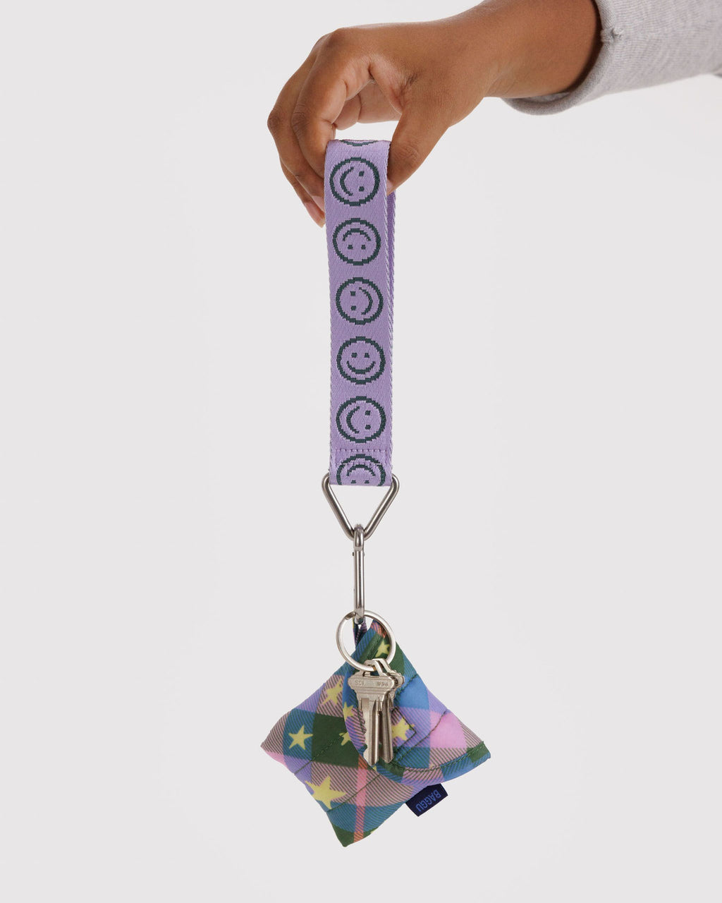 Logo Keychain- Lilac Happy