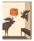 BD098 Bday Aged Moose Trophy Card