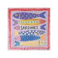 Vintage Sardines Bandana- Rose Red