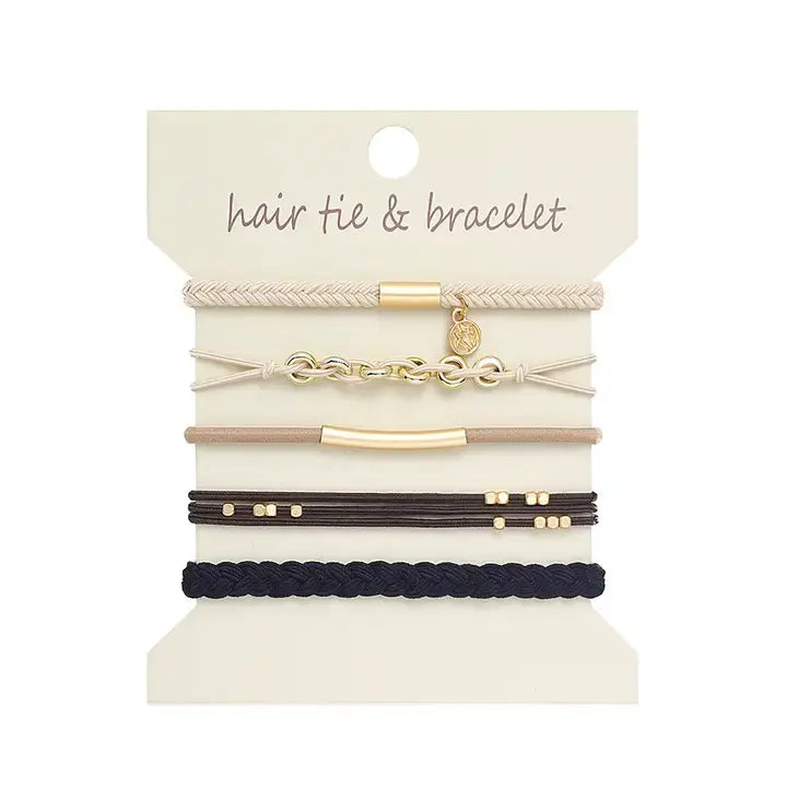 Hair Tie Bracelets- Gold Links
