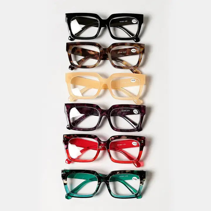 Bold Square Readers- +1.50
