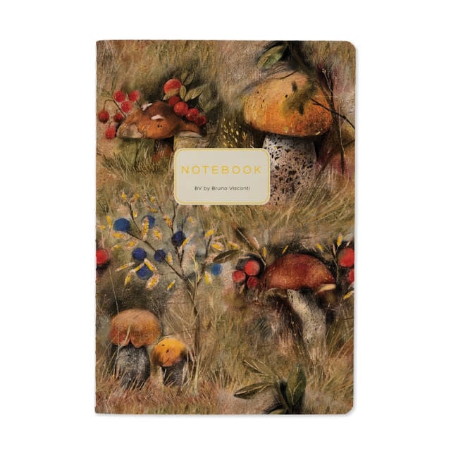 Notebook- Mushroom Watercolor
