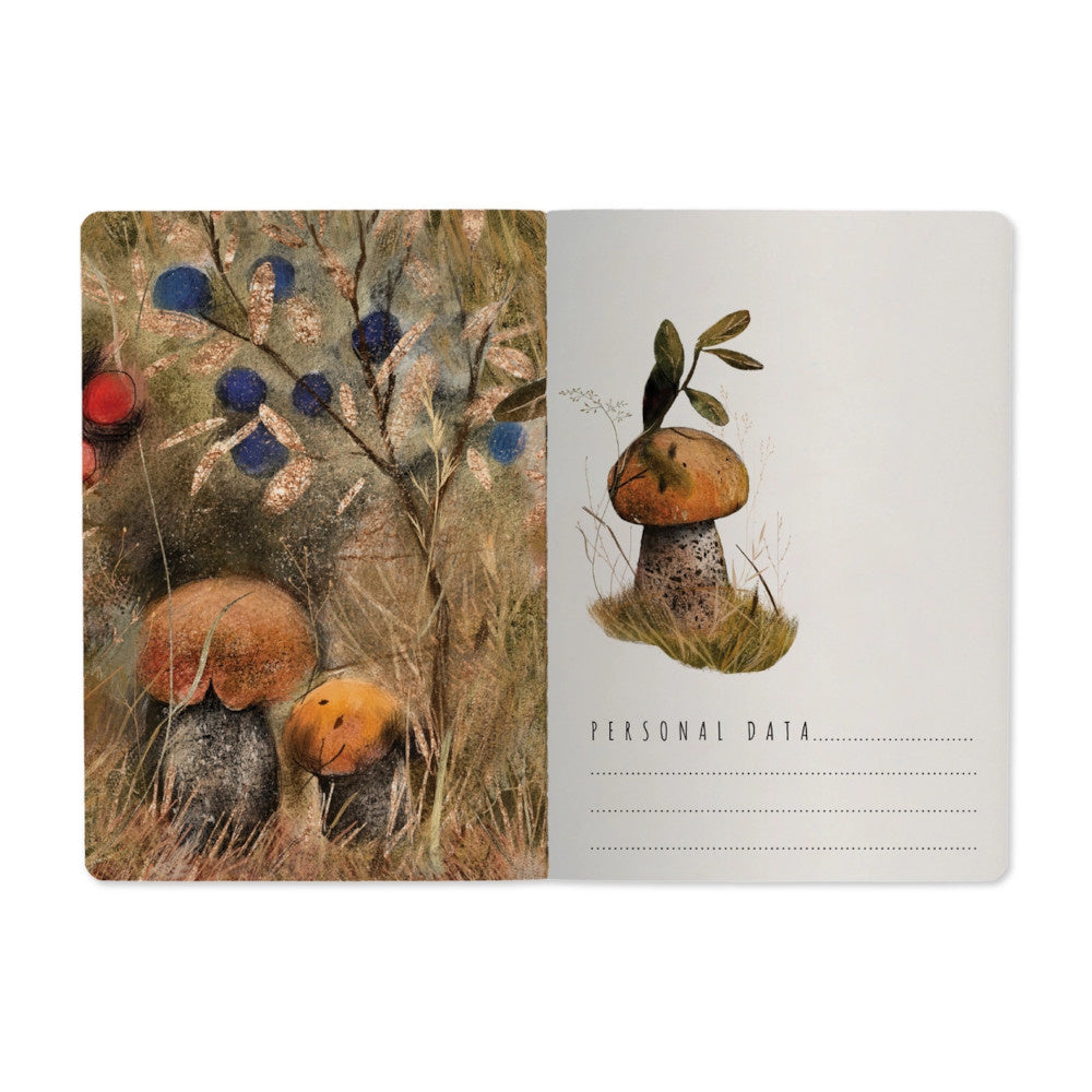 Notebook- Mushroom Watercolor
