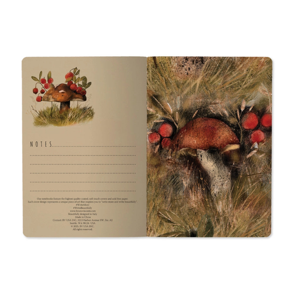 Notebook- Mushroom Watercolor