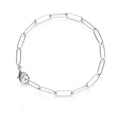 Paperclip Chain Bracelet- Silver