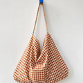 Happy Carry Bag- Cinnamon Gingham