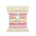 Hair Tie Bracelets- Hot Pink