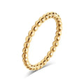 Beaded Gold Ring- 7