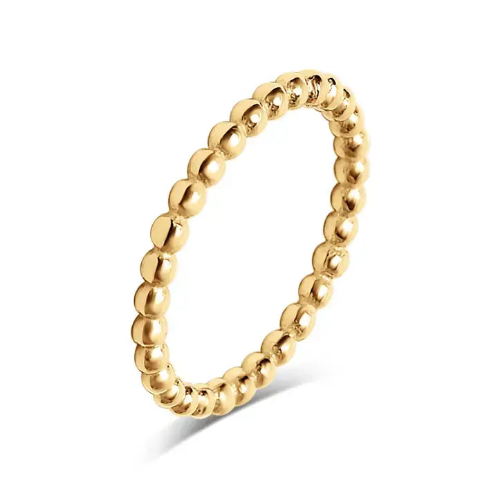 Beaded Gold Ring- 6