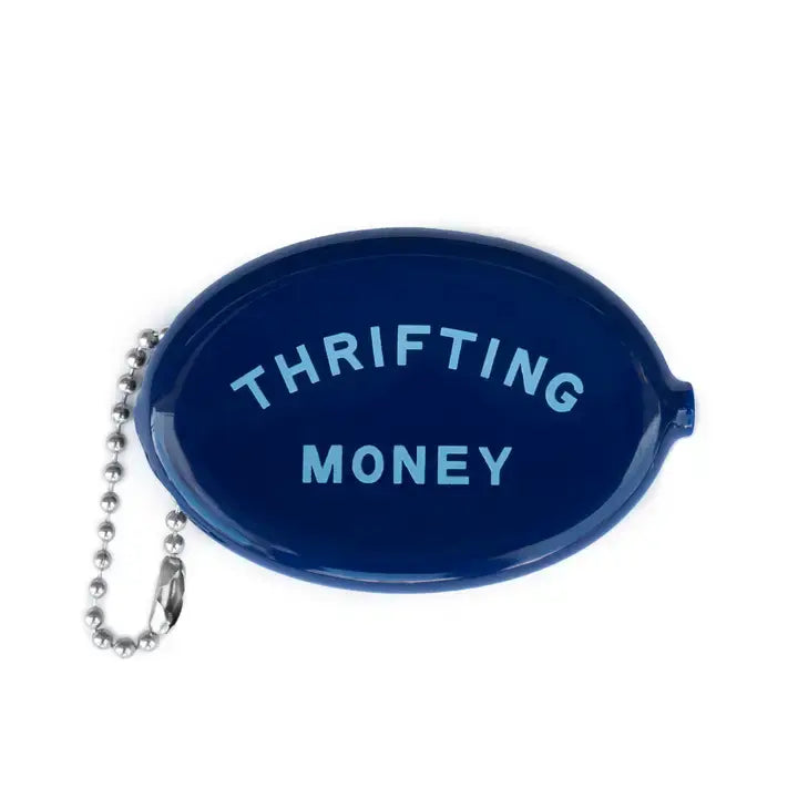 Coin Pouch- Navy Thrifting Money
