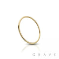 14k Gold Nose Hoop 10mm