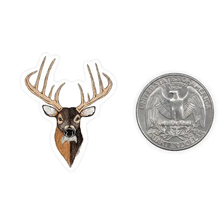 Mini Sticker- Deer Head