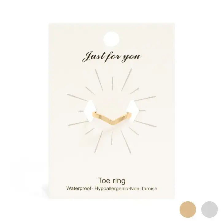 18K Gold Pvd Point Toe Ring