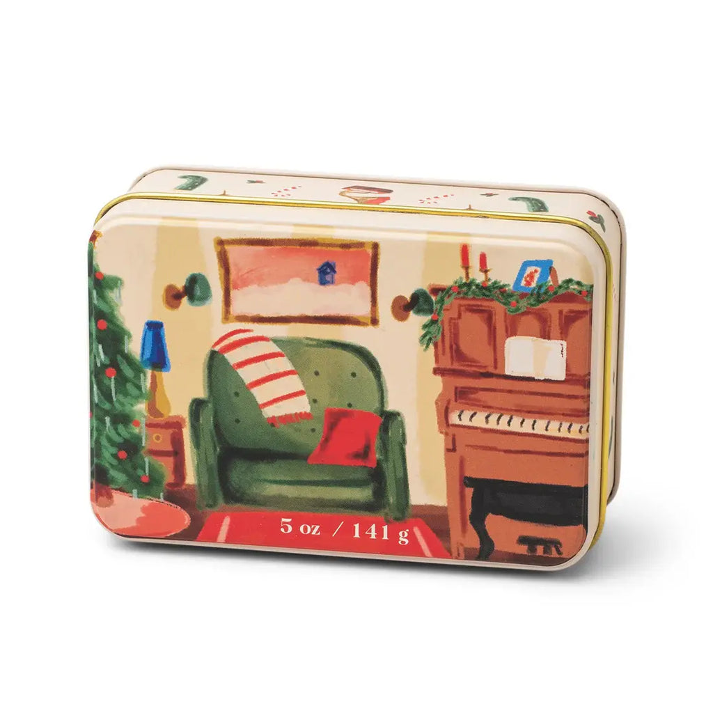 Pomegranate+Spruce 5oz Christmas Tin