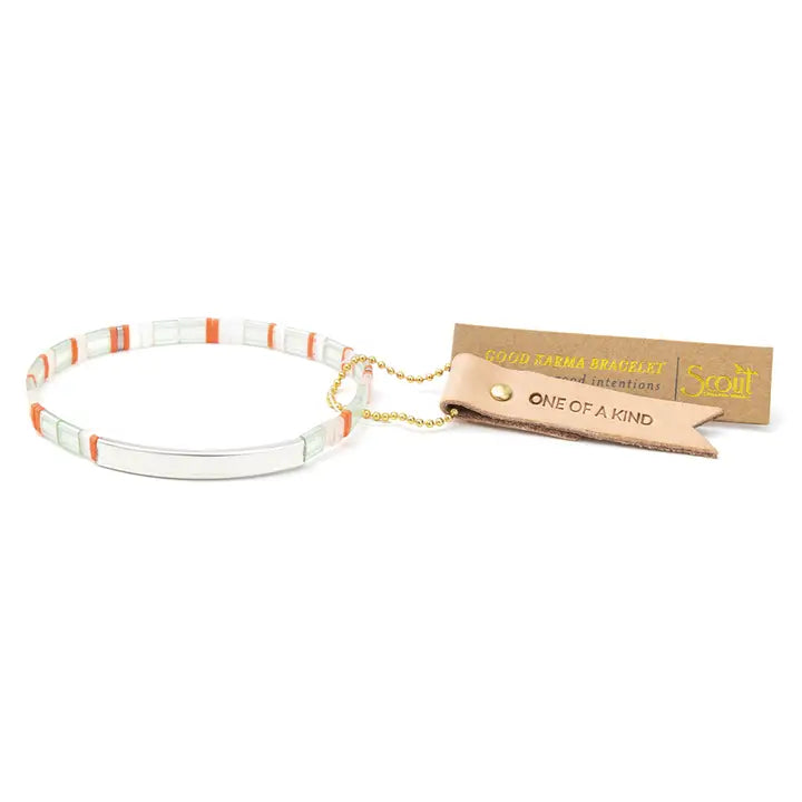 Good Karma Miyuki One of a Kind - Mist/Salmon/Silver