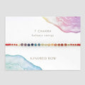 Chakra Rainbow Healing Gemstone Stacking Bracelet- Red