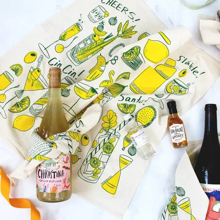 Cocktail Party Tea Towel- Limoncello