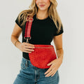 Westlyn Woven Bum Bag- Cherry Red