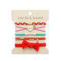 Hair Tie Bracelets- Red