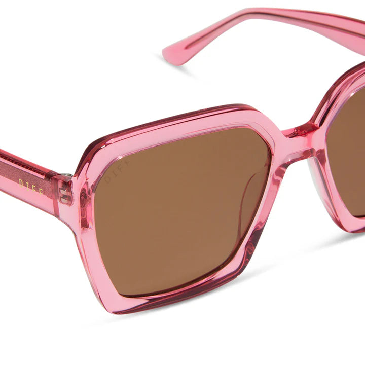 Sloane Candy Pink Crystal + Brown