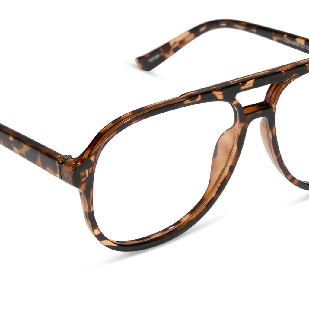 Tatum espresso tortoise + blue light reader 3.0