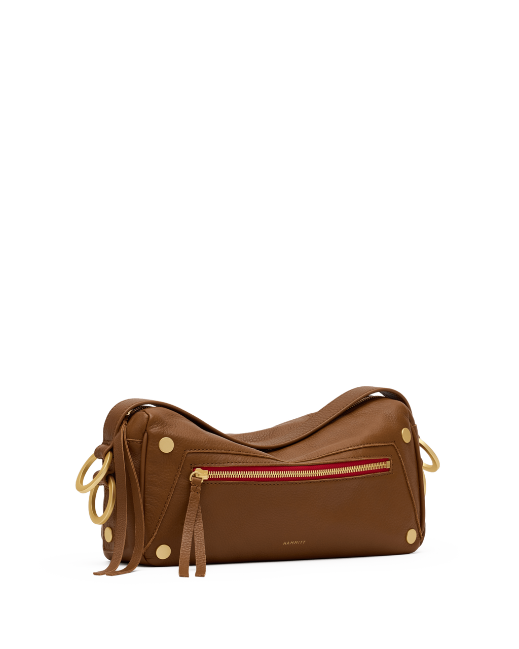 Doxie Med-Mahogany Pebble-BG-Red Zip