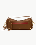 Doxie Med-Mahogany Pebble-BG-Red Zip
