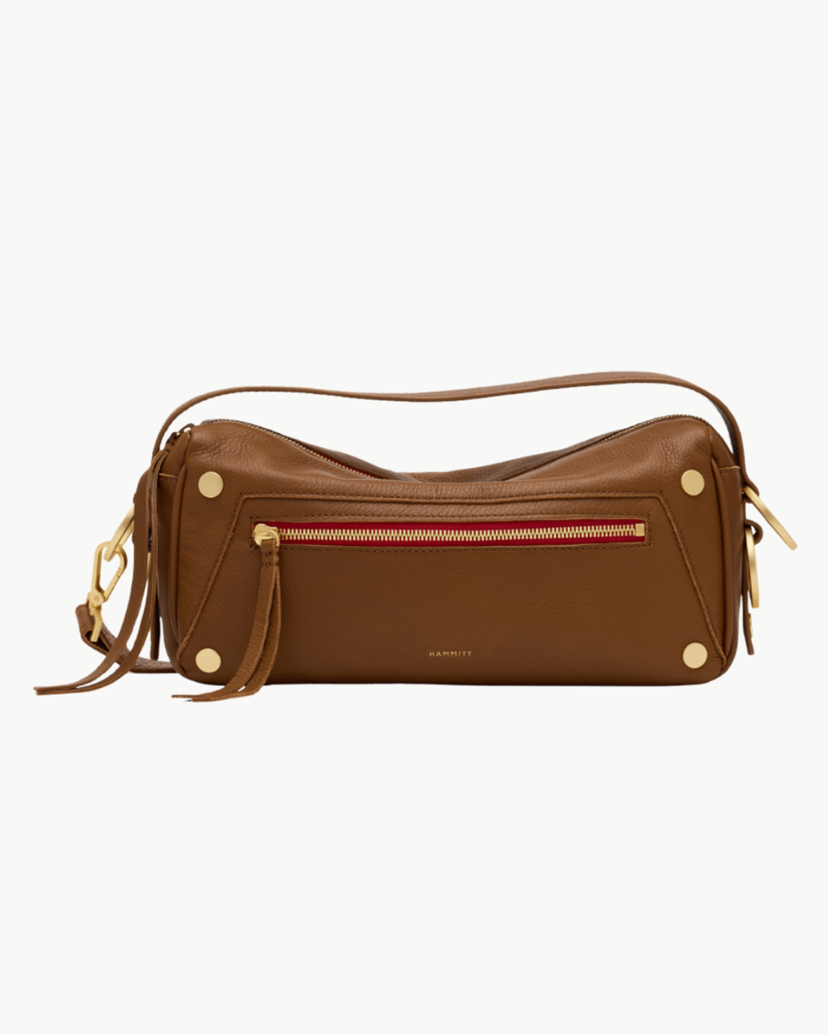 Doxie Med-Mahogany Pebble-BG-Red Zip