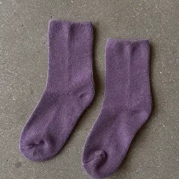 Cloud Socks- Plum
