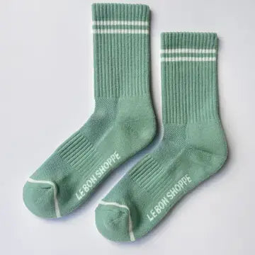Boyfriend Socks- Meadow
