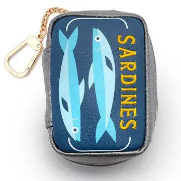 2-in-1 Bag Charm & Reusable Bag - Sardines