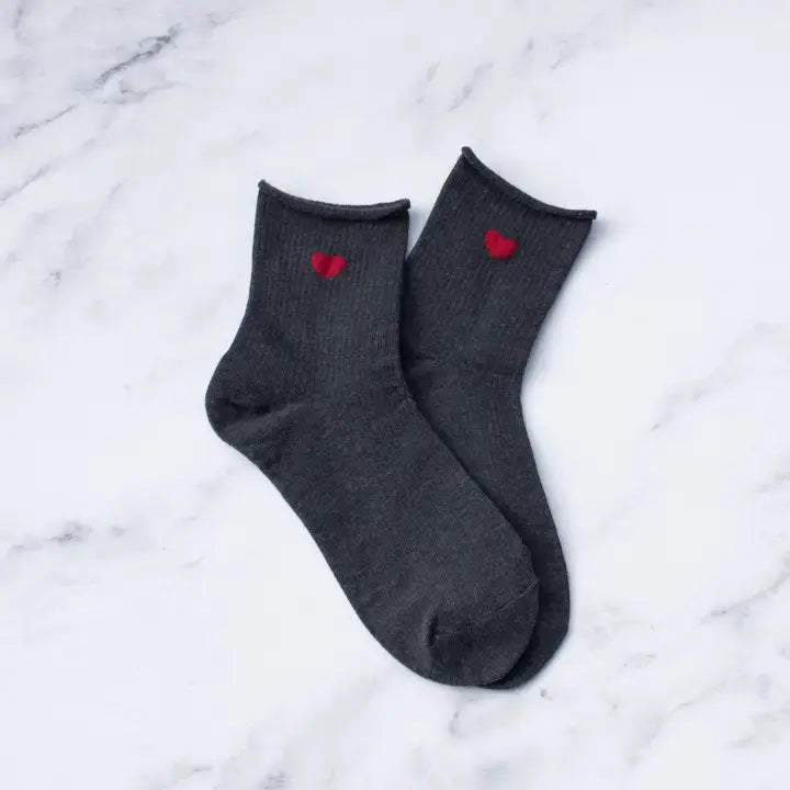 Amelia Little Heart Shape Socks