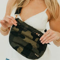 Jolie Puffer Bum Bag- Camo