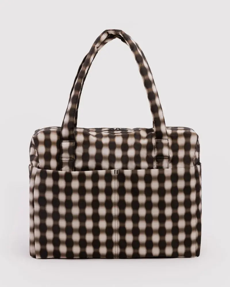 Cloud Carry-on - Blurred Gingham Brown