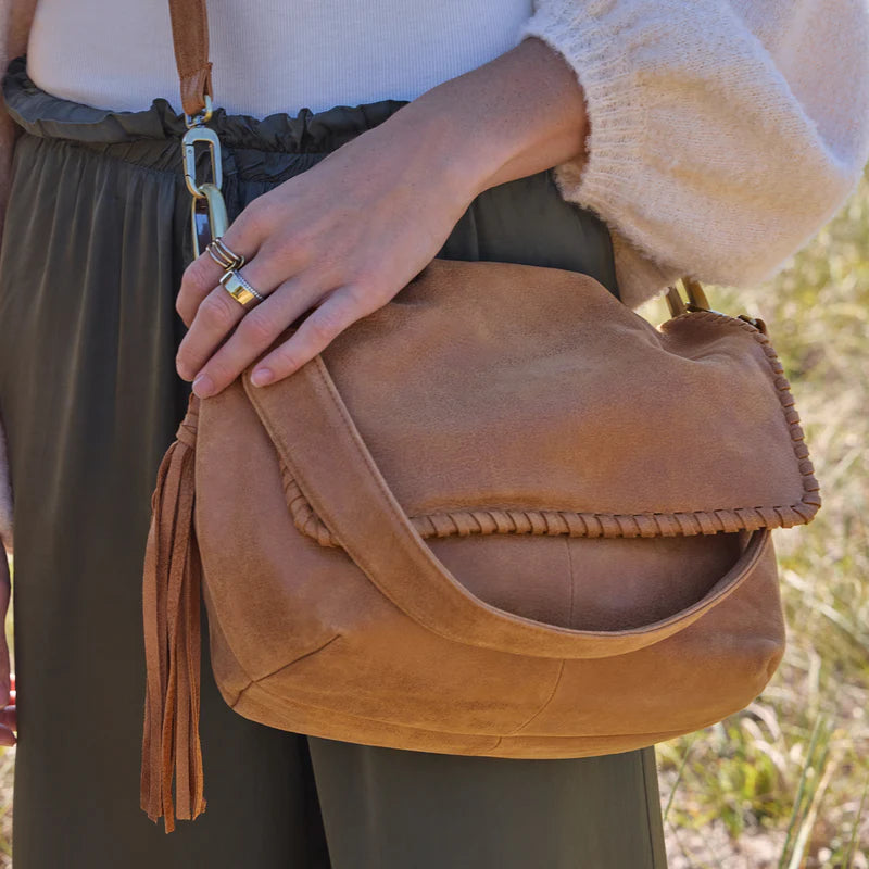 Harley Convertible Shoulder Bag- Whiskey